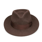 Classic Wool Fedora Hat Wide Brim Felt Ribbon Band Men's Timeless Style — Image 3