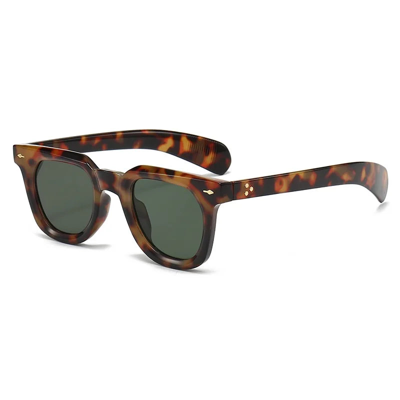 Brand Classic Square Sunglasses Polarized UV Protection Black Plastic Frame — Image 5