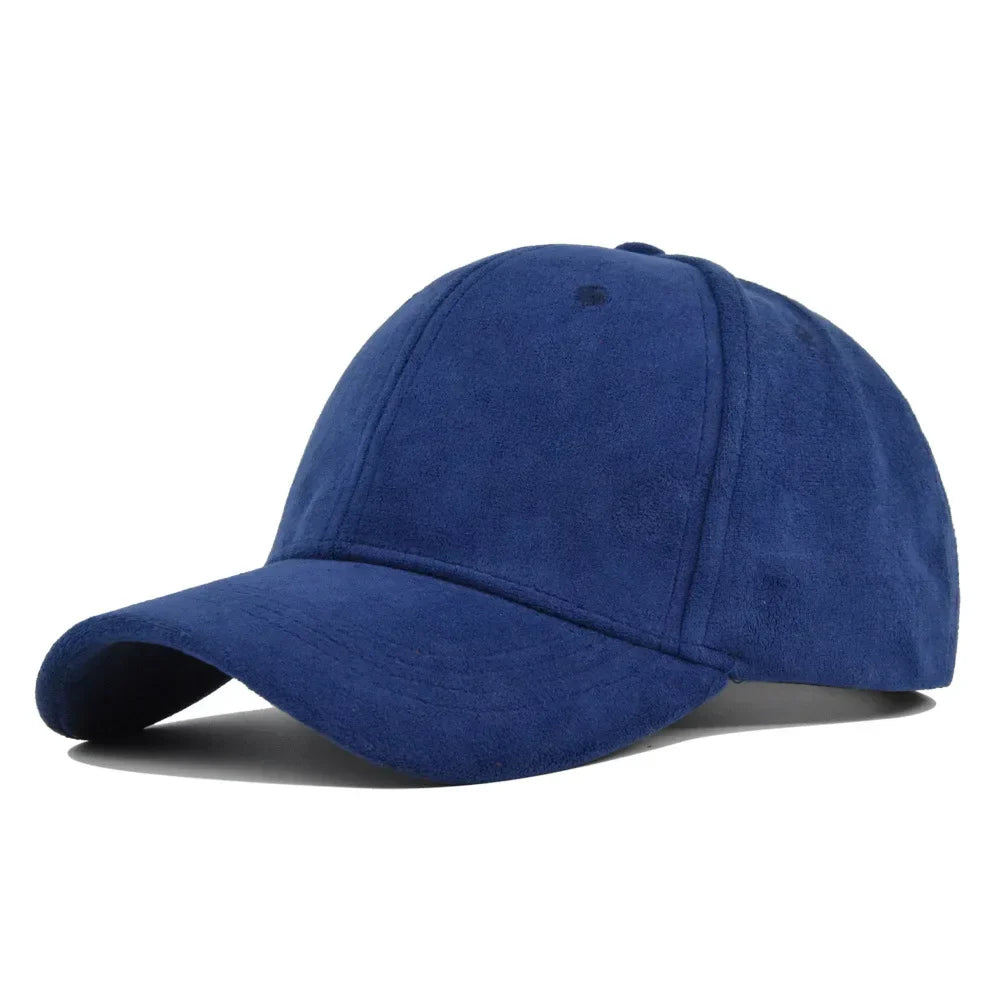 Unisex Cotton Baseball Cap Adjustable Suede Texture Tan — Image 10
