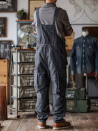 Sleek Men's Overalls | Durable Cotton Canvas, 10 Pockets 3