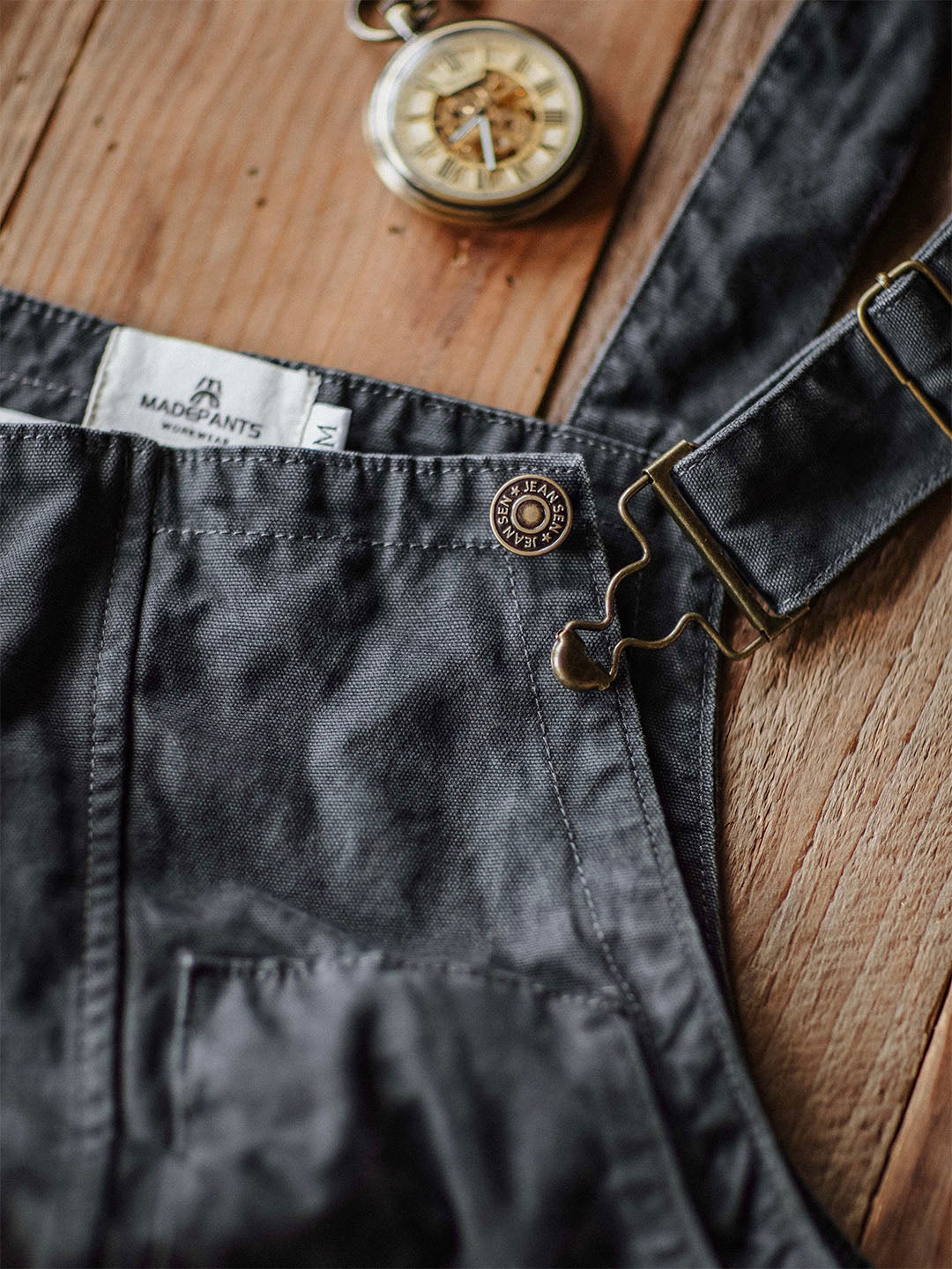 Sleek Men's Overalls | Durable Cotton Canvas, 10 Pockets 5