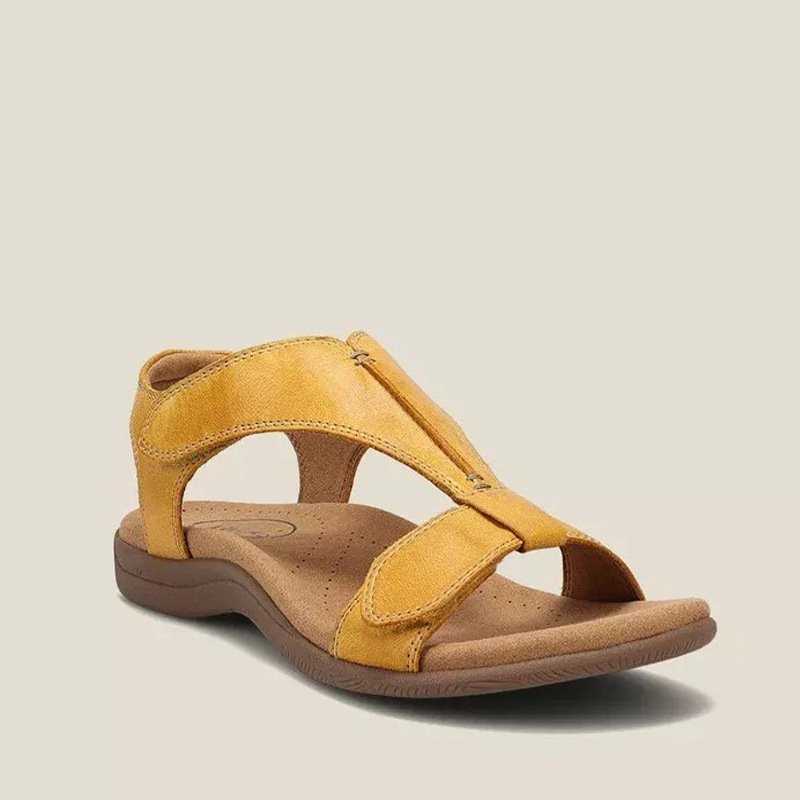 Women's Leather Sandals - Comfortable, Adjustable Straps, Multiple Colors — Image 3