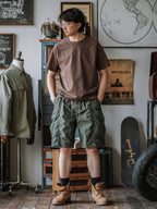 Vintage Club Men's Brown Cotton Raglan Sleeve T-Shirt, Crew Neck, Short Sleeve — Image 12