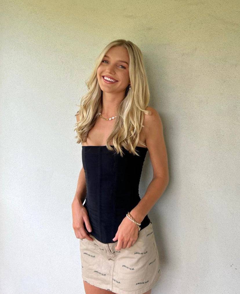 Chic Black Strapless Corset Top - Women's Fashion, Versatile, Comfortable Fit — Main Image