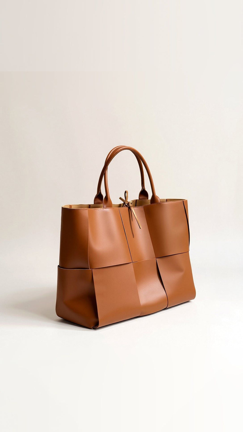 Woven Leather Tote Bag - Large Women's Handbag - Stylish Designer Purse — Image 3
