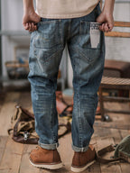 RiffRaff Men's Relaxed Fit Jeans Vintage Wash Denim — Image 4