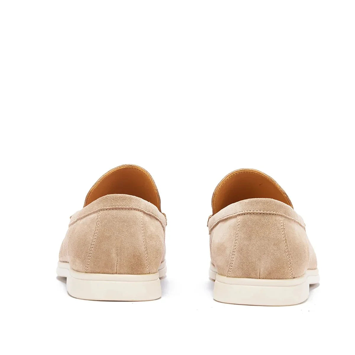 Brand Men's Suede Loafers Brown Comfortable Slip-On Moccasins — Image 13