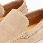 Brand Men's Suede Loafers Brown Comfortable Slip-On Moccasins — Image 16