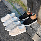 Women's Slip-On Loafers Canvas Lightweight Breathable Casual Shoes Multiple Colors — Image 7