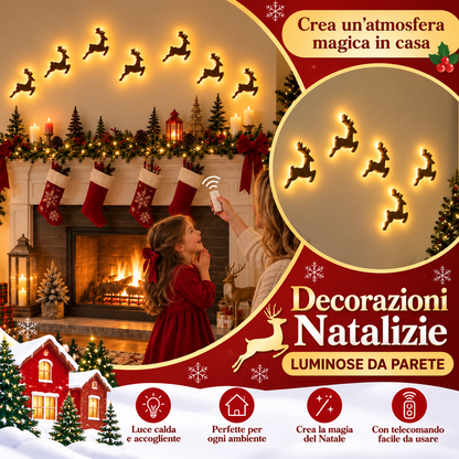 🎄 Renne Luminose LED – Decorazione Natalizia Magica