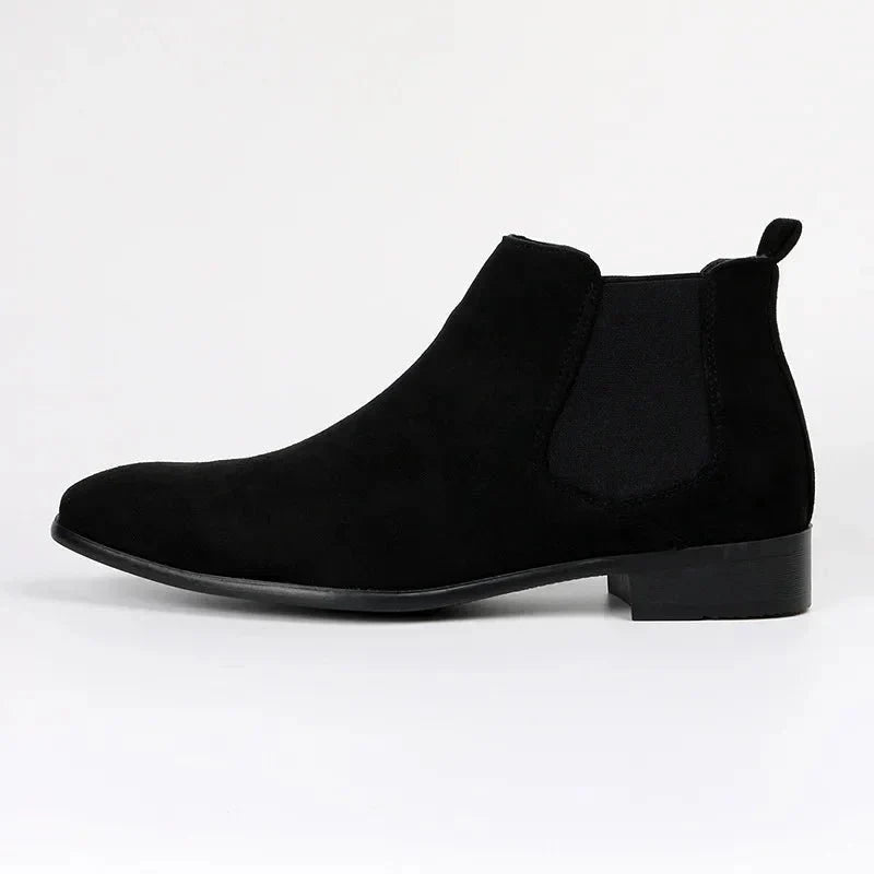 Men's Suede Chelsea Boots Brown Slip-On Ankle Boots — Image 10