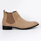 Men's Suede Chelsea Boots Brown Slip-On Ankle Boots — Image 5