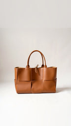 Woven Leather Tote Bag - Large Women's Handbag - Stylish Designer Purse — Image 2