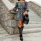 Embroidered Western Cowboy Boots Women's Suede Leather Pointed Toe Block Heel [Color] — Image 13