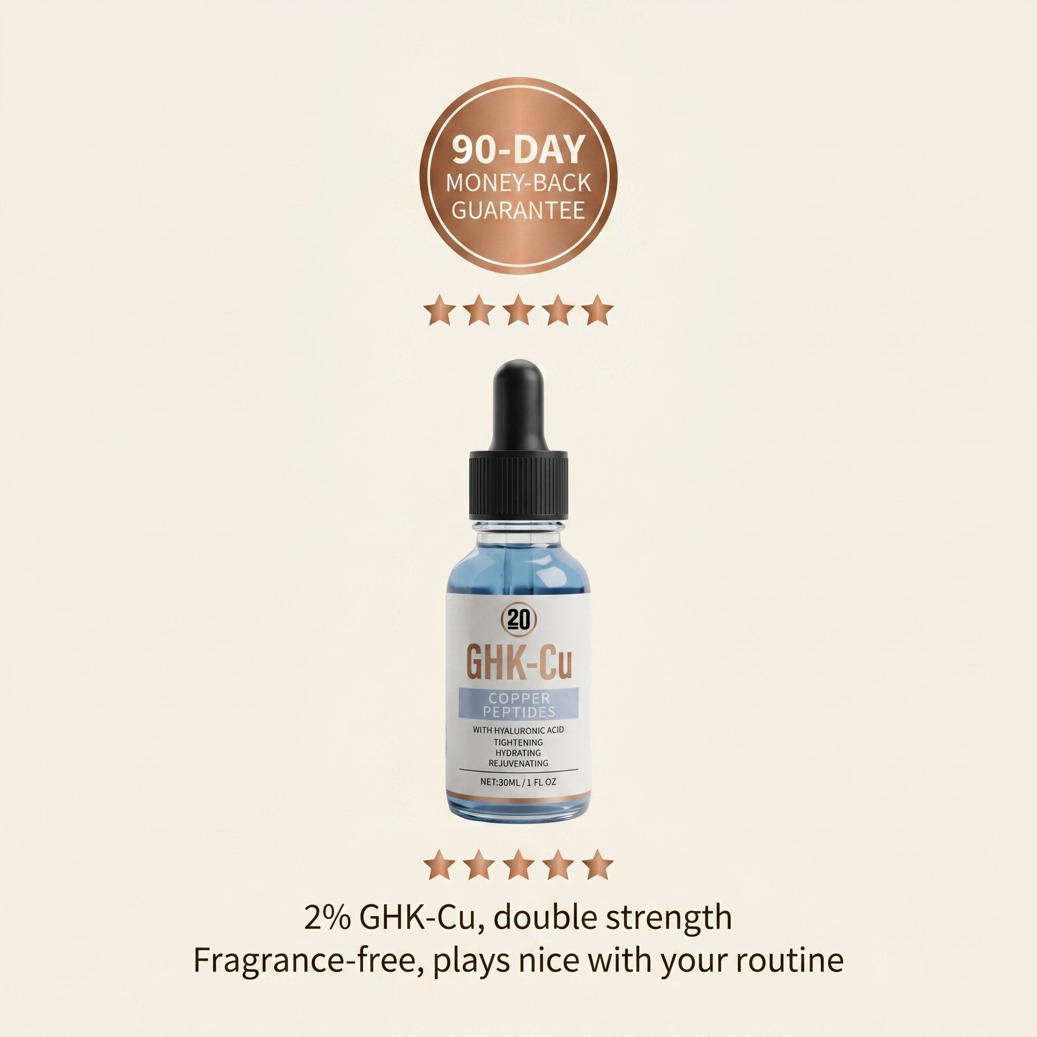 2% GHK-Cu Copper Peptide Topical Serum