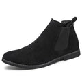 Men's Suede Chelsea Boots Slip-On Ankle Boots Elastic Side Panels — Image 8