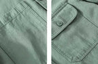 Men's Casual Short Sleeve Shirt Cotton Blend Lightweight Summer Top with Chest Pockets — Image 15