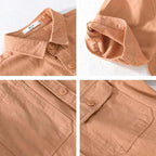 Men's Casual Short Sleeve Shirt Cotton Blend Lightweight Summer Top with Chest Pockets — Image 5