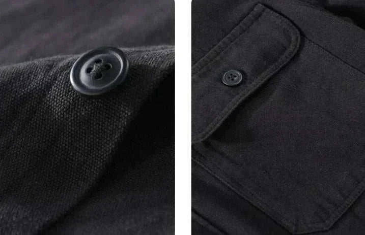 Men's Casual Short Sleeve Shirt Cotton Blend Lightweight Summer Top with Chest Pockets — Image 17