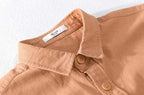 Men's Casual Short Sleeve Shirt Cotton Blend Lightweight Summer Top with Chest Pockets — Image 10