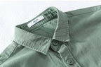 Men's Casual Short Sleeve Shirt Cotton Blend Lightweight Summer Top with Chest Pockets — Image 13