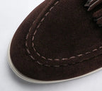 Men's Suede Tassel Loafers Slip-On Dress Shoes Comfortable Sole — Image 8