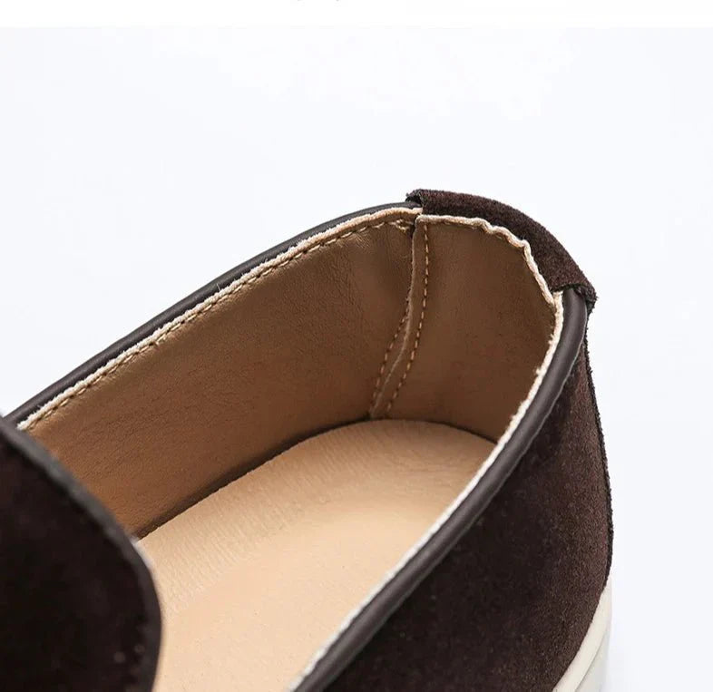 Men's Suede Tassel Loafers Slip-On Dress Shoes Comfortable Sole — Image 10