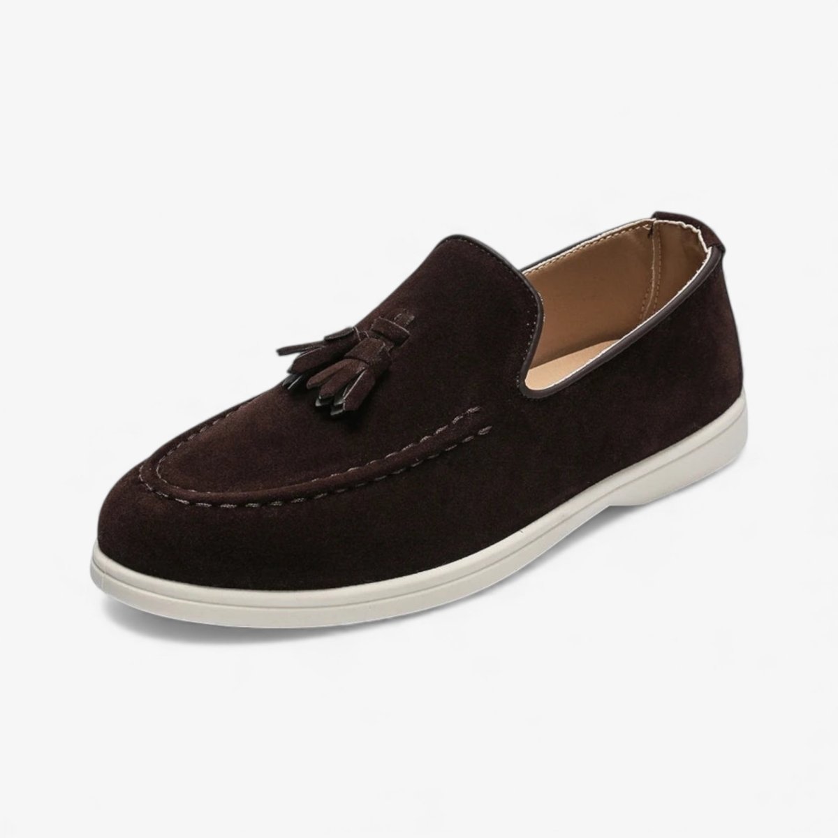 Men's Suede Tassel Loafers Slip-On Dress Shoes Comfortable Sole — Main Image