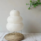 Modern Paper Lantern Floor Lamp with Metal Stand Ambient Lighting Home Decor — Image 2
